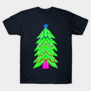 Neon Christmas Tree T-Shirt